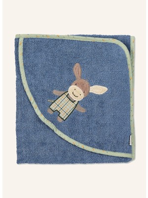 Sterntaler Emmilius Kapüşonlu Banyo Havlusu  100X100 Cm, Yumuşak Frottee, Eşek Motifli