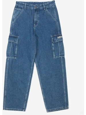 American Rag Cie %100 Pamuklu Açık Mavi Creager Pantolon - Geniş Paça Kargo Pantolon