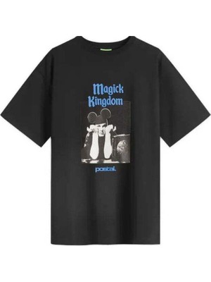 American Rag Cie Kadınlar Için Magick Kingdom Siyah T-Shirt - Rahat ve Şık Tasarım