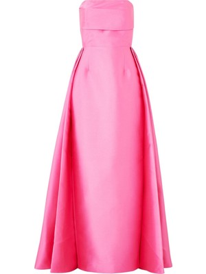 Solace London Straplez Maxi Elbise - Açık Pembe