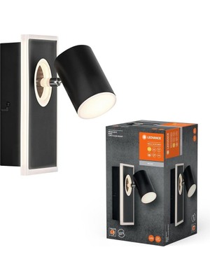 Ledvance Decor Spot Mars 120 mm 16.5W, Siyah, Ayarlanabilir Başlıklı LED Spot Işık, Sıcak Beyaz