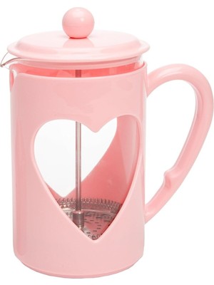 Paris Hilton Kalp Tasarımlı French Press 1 L, Cam, Paslanmaz Filtreli, Isıya Dayanıklı