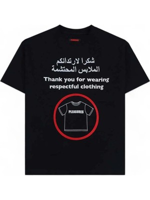 American Rag Cie Respect Heavyweight T-Shirt - %100 Pamuk, Siyah, Regular Fit, Makinede Yıkanabilir