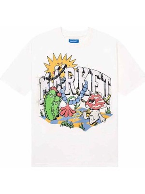 American Rag Cie Fantasy Farm T-Shirt – %100 Pamuklu, Krem Renk, Doğru Beden Seçeneği