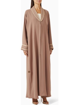 Rauaa Official Işlemeli Şifon Abaya ile Günlük Şıklığınızı Artırın ve Zarif Kombinler Yaratın