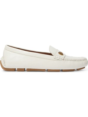 Kurt Geiger Eagle Driver Kadın Loafer Ayakkabı - Beyaz