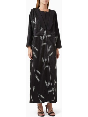 Elna Line Şık Crystal Aksesuarlarla Donatılmış Relax Abaya Rahat ve Sofistike Tasarım