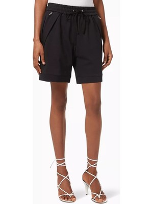 3.1 Phillip Lim French Terry Şort %100 Pamuk, Fermuarlı Cepli Modern Athleisure Stil