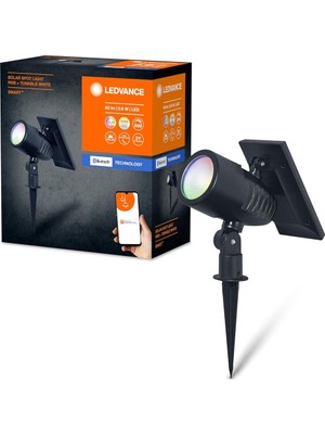 Ledvance Smart+ Dış Mekan Bluetooth Solar Bahçe Aydınlatması, 8 Saat Yanma Süresi, IP44 Su Geçirmez