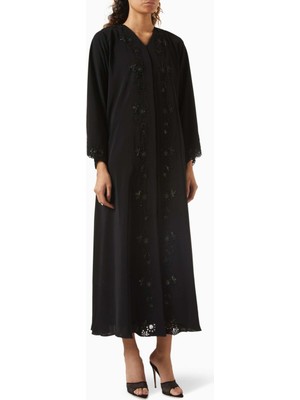 Rauaa Official Bead ve Laser Nakışlı Abaya Zarafetin ve Sanatın Buluştuğu Eşsiz Tasarım