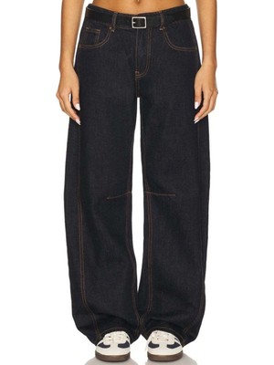 American Rag Cie Renacida Koyu Mavi Jean - Kadınlar Için Rahat ve Şık Denim Pantolon
