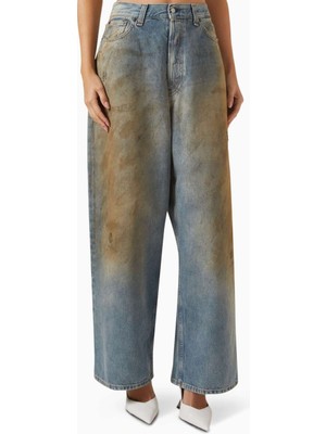 Acne Studios Mavi Super Baggy-Fit Jean - %100 Pamuk - Rahat ve Şık Tasarım