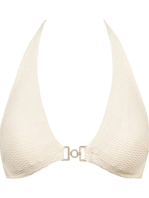 Aubade Shimmering Waters Üçgen Bikini Üstü, Parlak Lurex Kumaş, Altın Detaylı, Ayarlanabilir