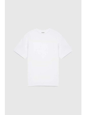American Rag Cie Süper Rahat Dean T-Shirt Beyaz - %100 Organik Pamuk, Kutulu Kesim ve Aşırı Konfor