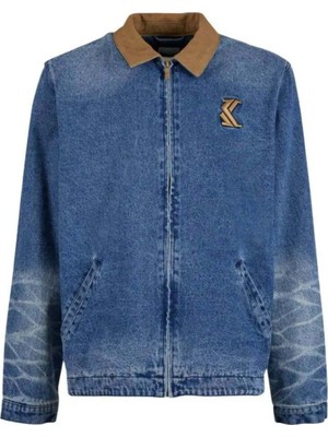 American Rag Cie 100% Pamuk Indigo Renkli Og Washed Denim Ceket - Rahat Kesim ve Kolay Bakım