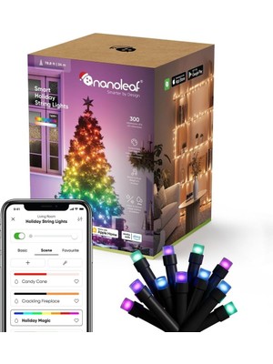 Nanoleaf 24 M Rgbıc Akıllı Işık Zinciri, IP44, Wifi, Alexa Uyumlu, Iç ve Dış Mekan