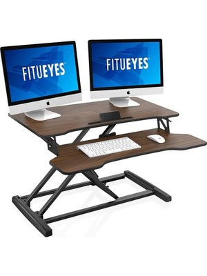 Fitueyes 32 Inç Çalışma Standı, Klavye Tepsisi Ile Masaüstü Çalışma Istasyonu Dönüştürücü