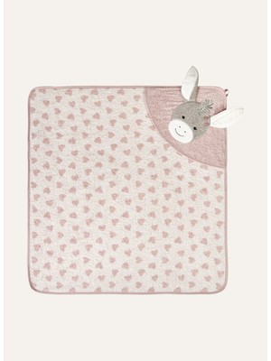 Sterntaler Emmi Girl Kapüşonlu Bebek Havlusu 80X80 cm %100 Pamuk 3D Aplikasyon