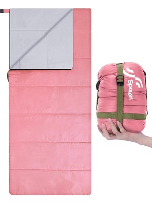 Sportneer Yazlık Uyku Tulumu, Hafif, Su Geçirmez ve Paketlenebilir, 15-20 C Için