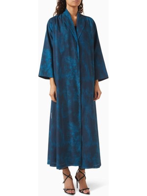 Hessa Falasi Modern Tasarımlı Baskılı Pamuk Abaya Rahat Şıklık Için Ideal Seçim