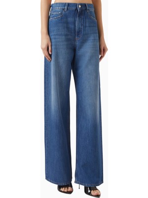 Bouguessa Type 02 Wide-Leg Jeans, Geri Dönüştürülmüş Denimden Lüks Geniş Paça Kot Pantolon