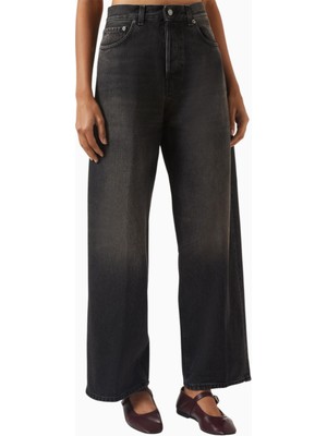 Haikure Bethany Wide-Leg Jeans, Siyah-Modern Kadın Yüksek Bel Jean