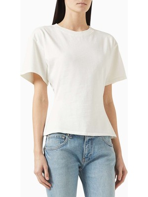 EB Denim Eero Cinched T-Shirt - Beyaz - Pamuklu Premium Kumaş ile Şık Tasarım