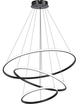 Home London Breeze 3 Halkalı LED Sarkıt Lamba, Avize, Ayarlanabilir, Dim Edilebilir, 52W Modern Tasarım, 20,40,60 cm