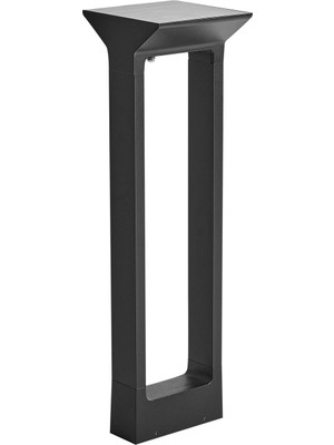 Beliani Malden Güneş Enerjili Dış Mekan LED Direk Lambası, Siyah, IP54, Hareket Sensörlü, 60 cm