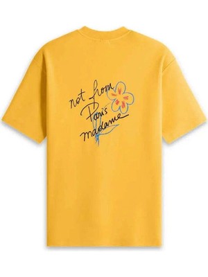 American Rag Cie Le T-Shirt Slogan Esquisse: %100 Pamuk Sarı Relaxed Fit Tişört | Not From Paris Madame