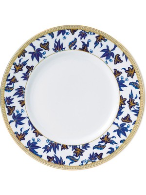 Wedgwood Hibiscus 23 Tabak Şık Mavi Tasarım ve Altın Süslemeler