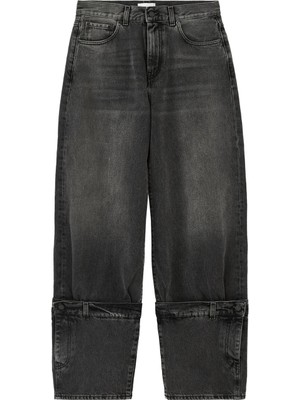 Haikure Geniş Paça Kadın Kot Pantolon