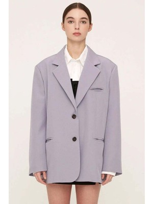 American Rag Cie Bronte Oversized Blazer - Lilac Renk, Modern ve Konforlu Şıklık