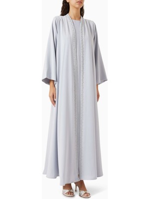 HOMA Q Şık Abaya Takımı Ince Işlemelerle Modern Stil Için Ideal Seçim