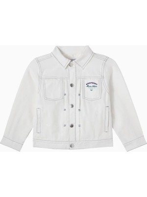 Bonpoint Leddis Beyaz Denim Çocuk Ceketi