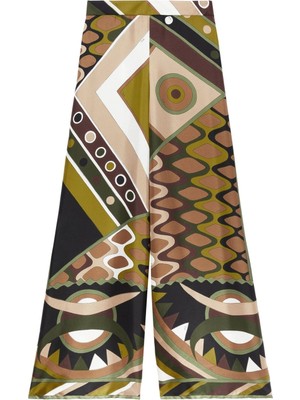 Pucci Şık Geniş Paça Pantolon