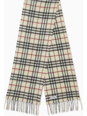 Burberry Kaşmir Kareli Eşarp, Arşivsel Desen & Saf Kaşmir