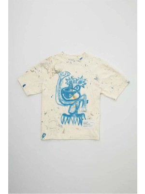 American Rag Cie Domrebel Jerry T-Shirt: Özgün Desenli %100 Pamuklu Tişört - Kanada Üretimi