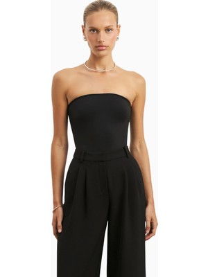 Because Of Alice Effortless Pleated Wide Leg Trousers Yüksek Bel Geniş Paça Kadın Pantolon