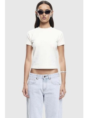 American Rag Cie Kadınlar Için Bisou T-Shirt - Konforlu ve Şık Ivory Renk