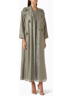 Ruya Studio Şık Boncuk Süslemeli Abaya Ince Tencel Voile ile Zarafet ve Rahatlık Sunar