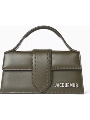 Jacquemus Le Bambino Mini Deri Tote Çanta, Altın Tonlu Logo Detayı