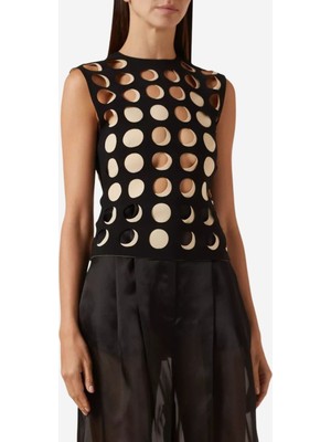 A.w.a.k.e. Mode Layered Holes Detaylı Top, Siyah