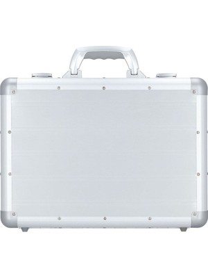 Alumaxx 45 cm Laptop Gözlü Evrak Çantası, Alüminyum, Organizerli, Gümüş