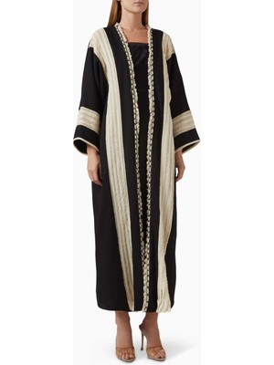 Beige Collection Işlemeli Abaya ve Sheila Hafif Dokusu ile Şık ve Rahat Tarzınızı Tamamlayın