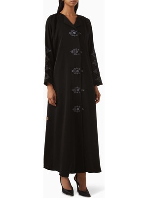 Rauaa Official Modern Işlemeli Abaya ile Şık ve Günlük Giyimde Zarafet Sağlayın