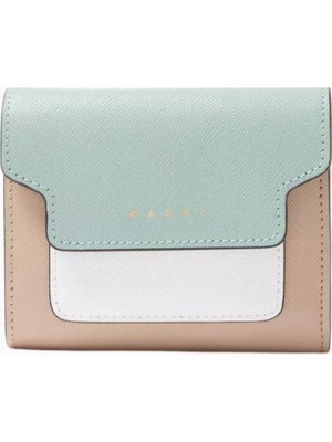 Marni Colour-Blocked Saffiano Deri Cüzdan, Çok Bölmeli Şık Tasarım