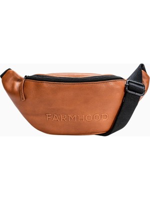 Farmhood Memphis Deri Kemer Çantası, 34 Cm, Lüks, Yüksek Kaliteli Hakiki Deri