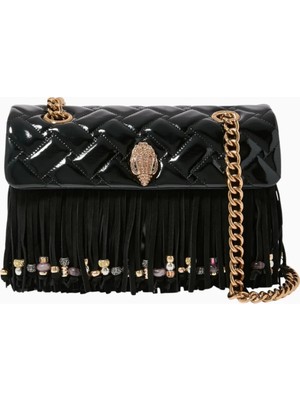 Kurt Geiger Kensington Fringe Deri Omuz Çantası