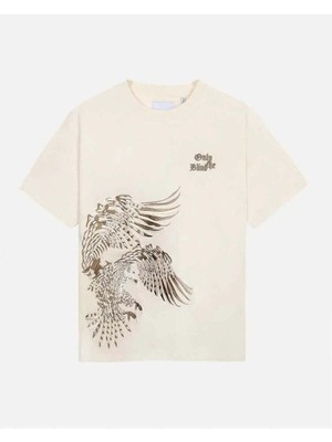 American Rag Cie Organik Pamuklu, Undyed Falcon T-Shirt - Erkeklere Özel Konforlu Üst